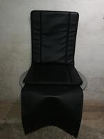 Sædebetræk til forsæder, glat sort skai (sæt til 2 sæder)