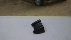 Endestykke/beskyttelse til forkofanger eller smal bagkofanger (8 cm) - sort plastik