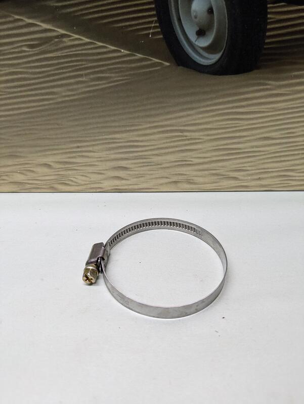 Spændebånd Ø60/80 mm, rustfrit stål